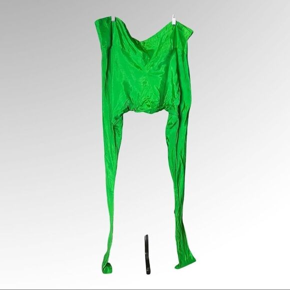 Indian/Punjabi Gold With Green Salwar Kameez 3pc Suit - Picture 2 of 11